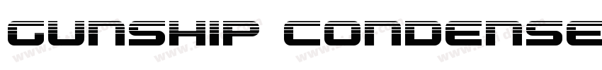 Gunship Condensed字体转换